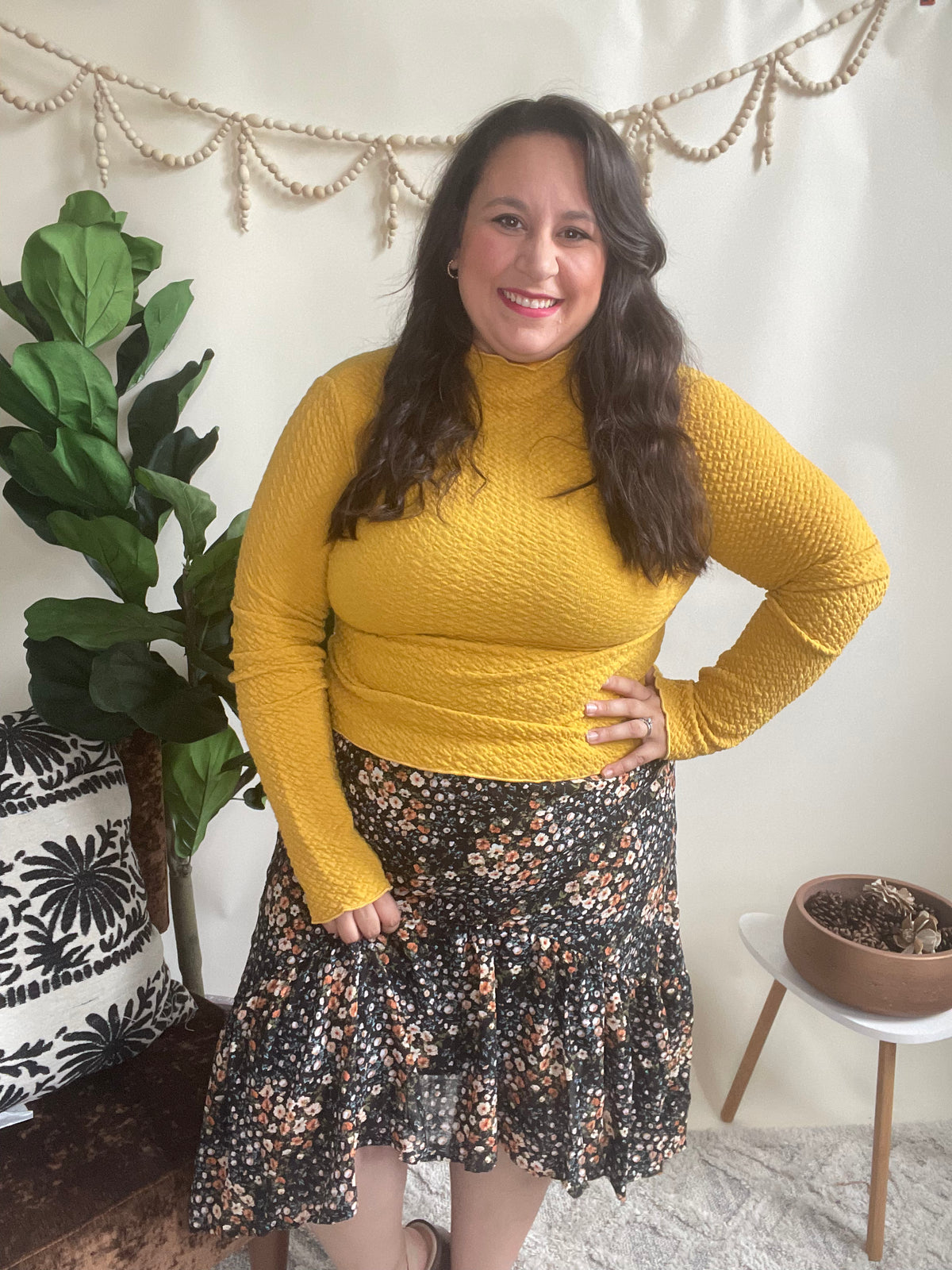 Golden Days Textured Top