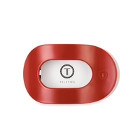 Teletie Flat Round Hair Clip - Small - Red Carpet Ready