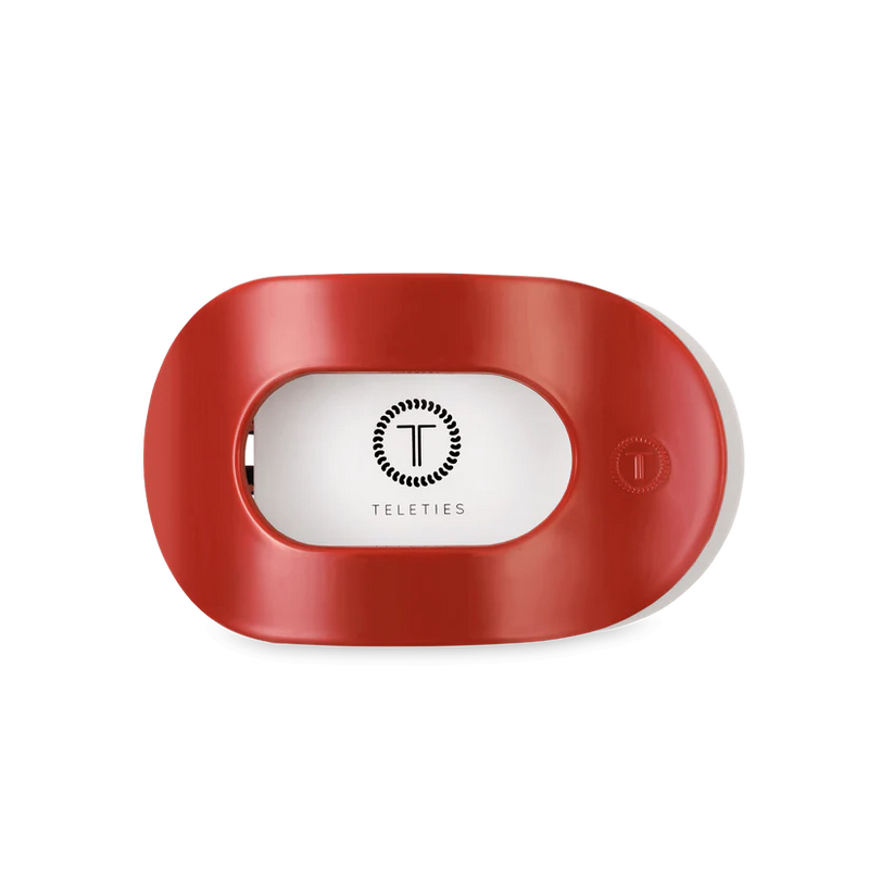 Teletie Flat Round Hair Clip - Small - Red Carpet Ready