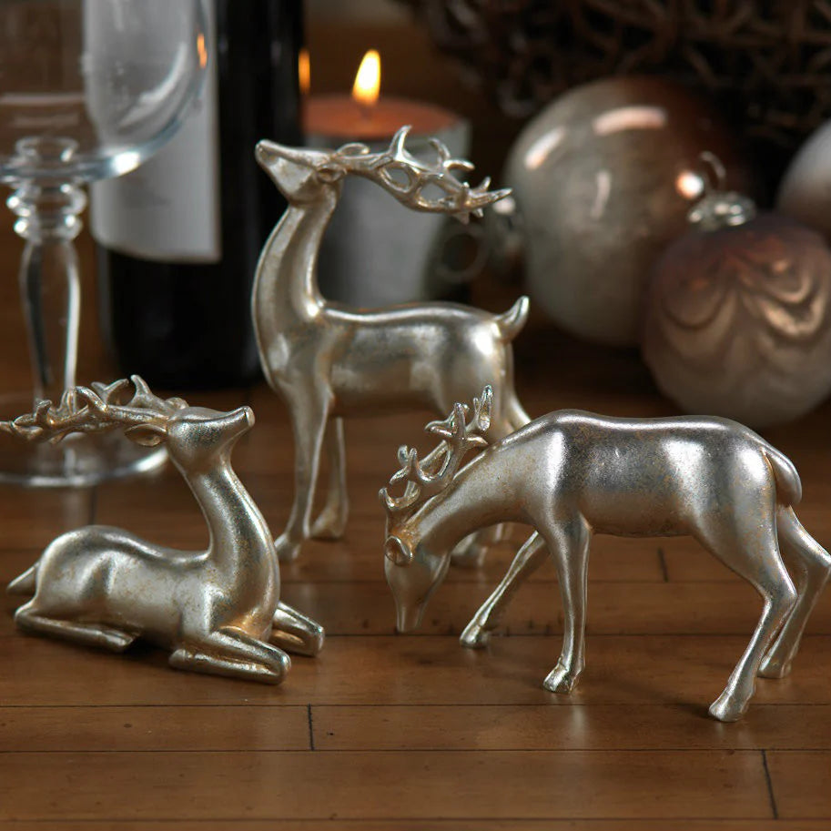 Silver Decorative Reindeer- 3 Styles