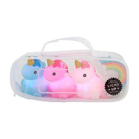 Unicorn Light Up Bath Toy Set
