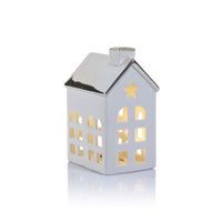 Large Ceramic Holiday Light-Up House