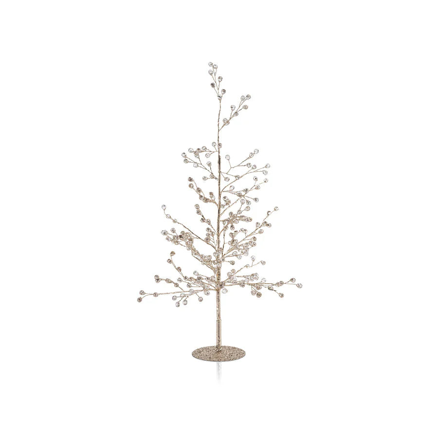 Beaded Glass Gold Berry Tree