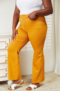 Judy Blue High Waist Tummy Control Mustard Flare Jeans - ONLINE ONLY DS