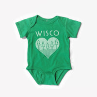 The Wisconsin Roots Green Onesie