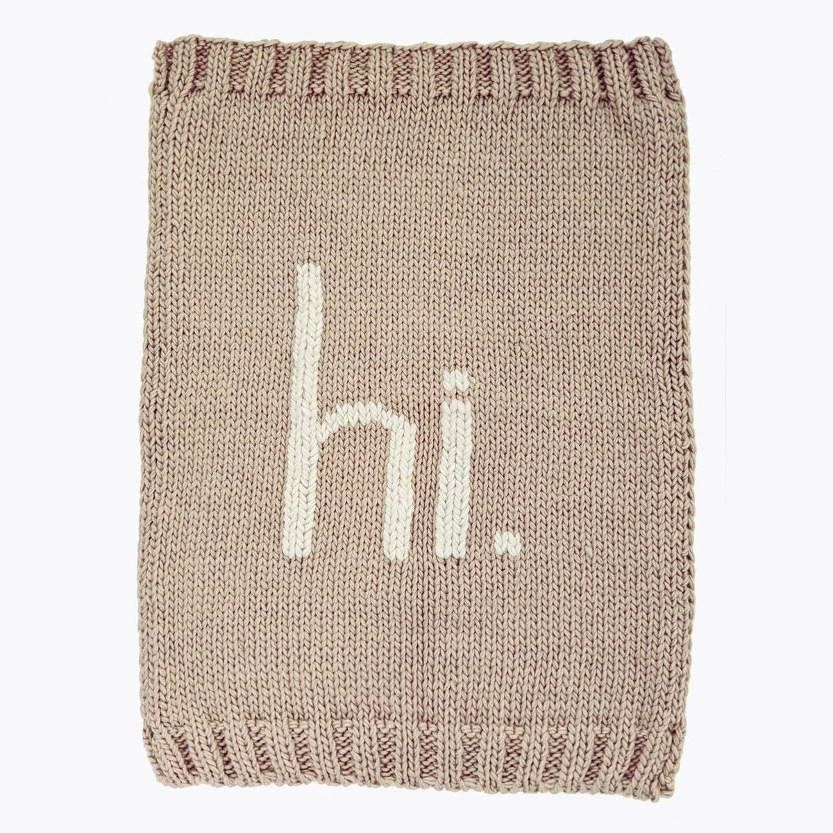 Pebble Hi Hand Knit Baby Blanket