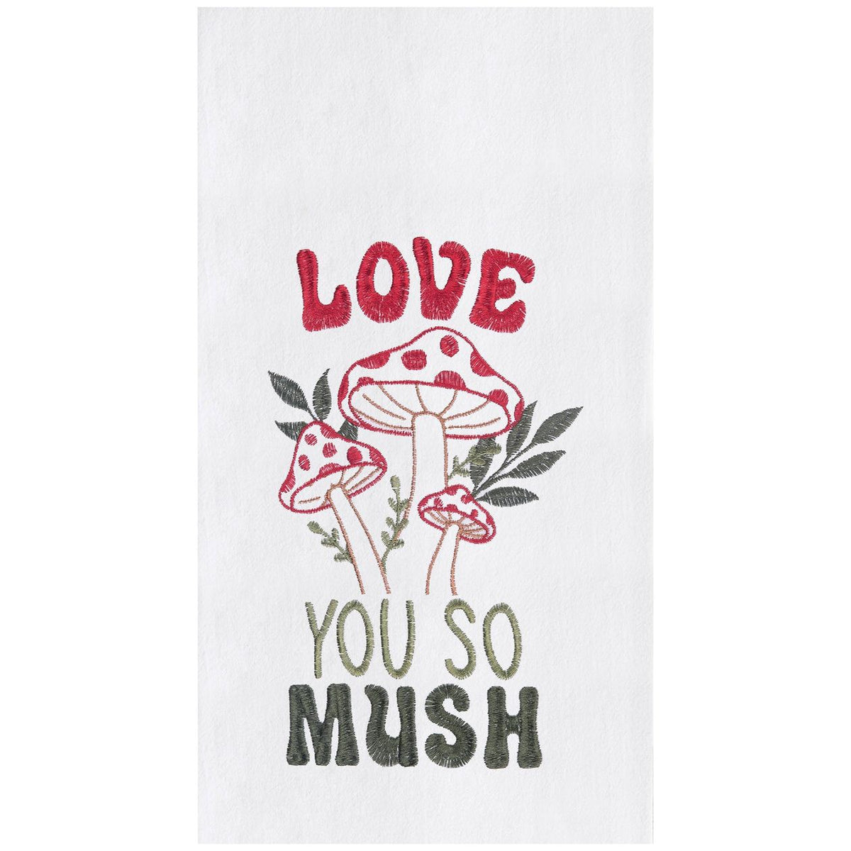 'Love You So Mush' Decorative Towel