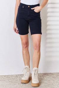 Judy Blue High Waist Tummy Control Bermuda Shorts - ONLINE EXCLUSIVE