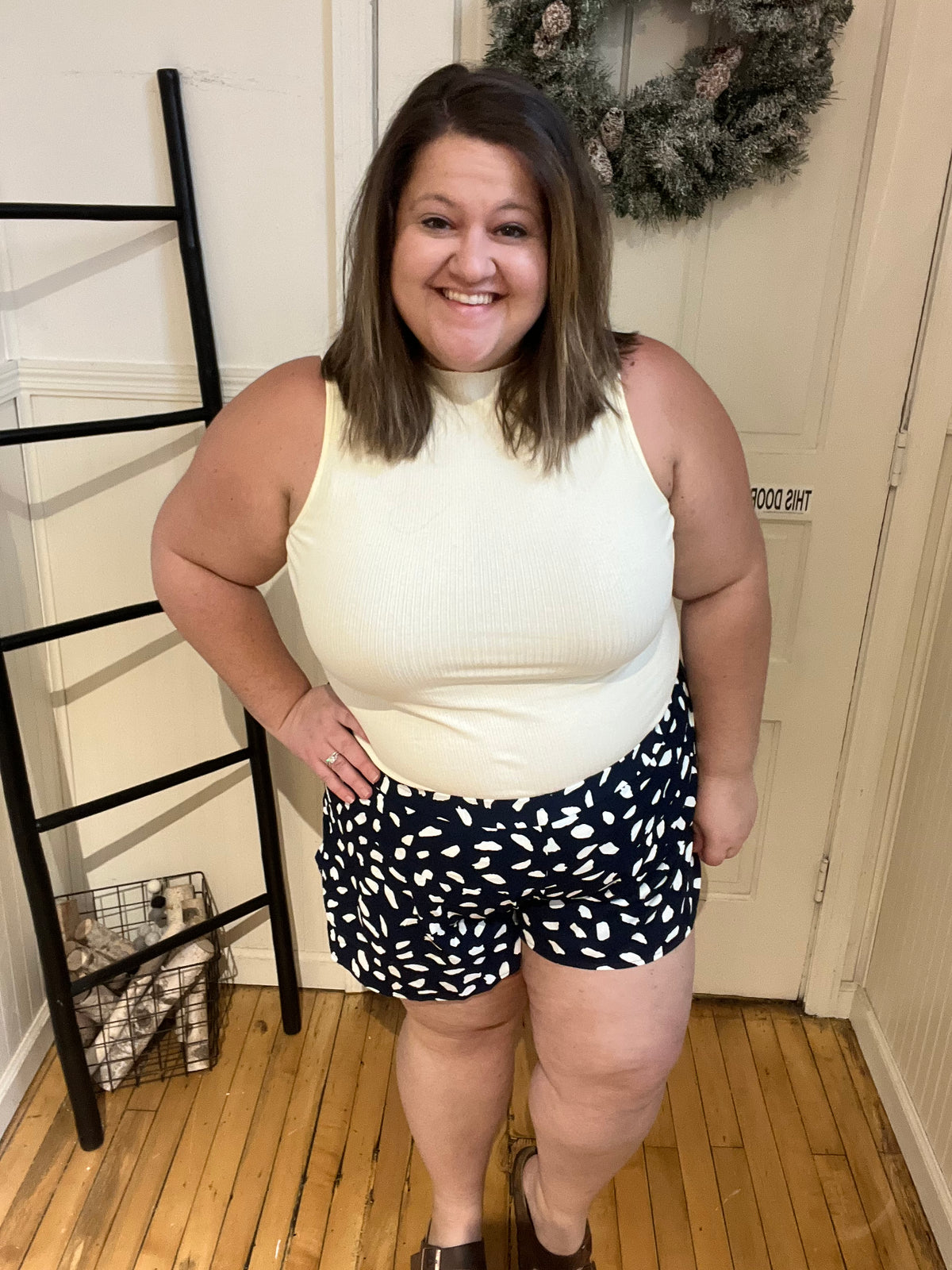 Speckle Navy Shorts
