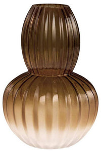 Amber Frosted Vase