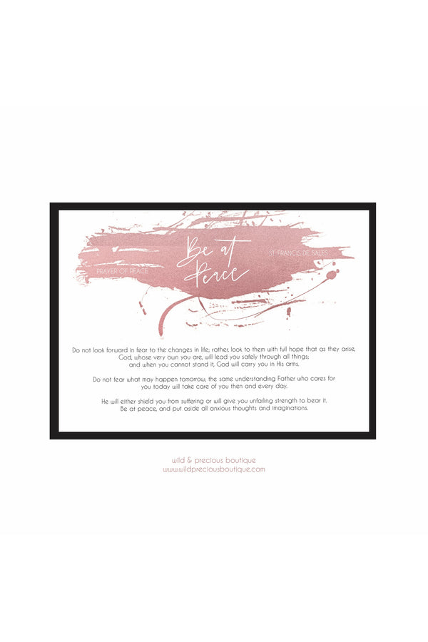 Be At Peace Prayer FREEBIE-Freebie-Wild & Precious
