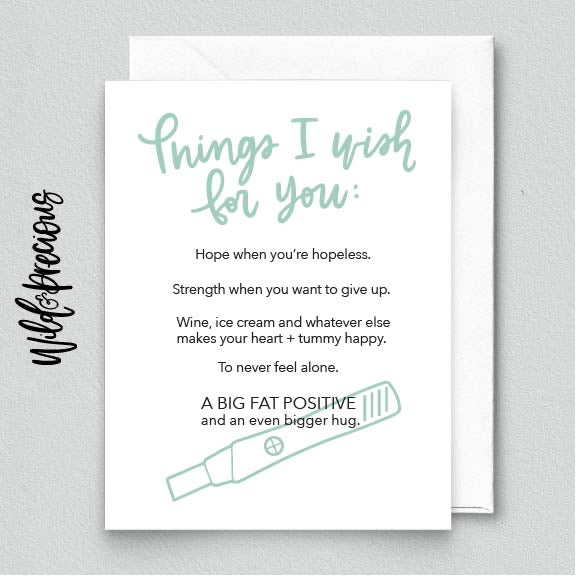 Things I Wish For You Card
