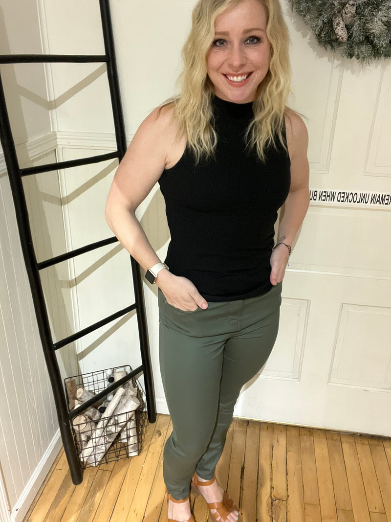 Pure Perfection Pants - Olive + Teal