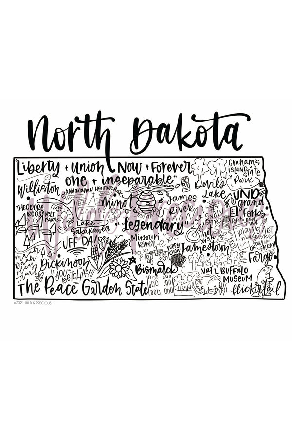 North Dakota State Print