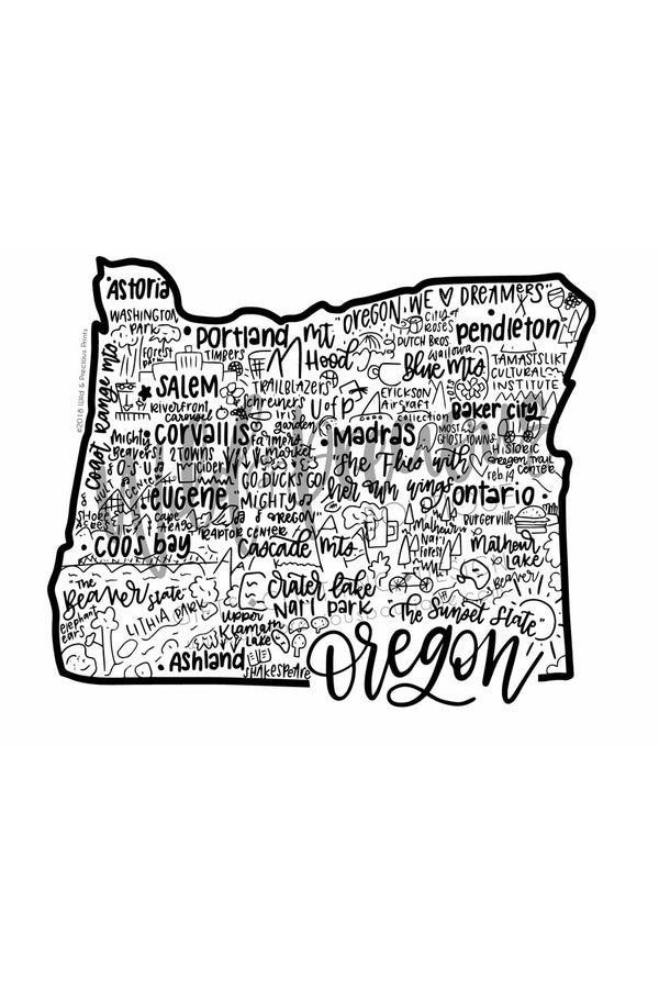 Oregon State Print