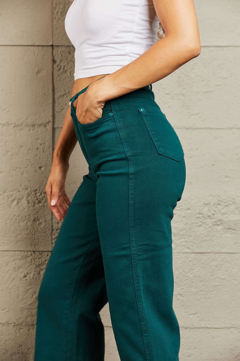  High Waisted Jeans For Women Tummy Control Wide Leg