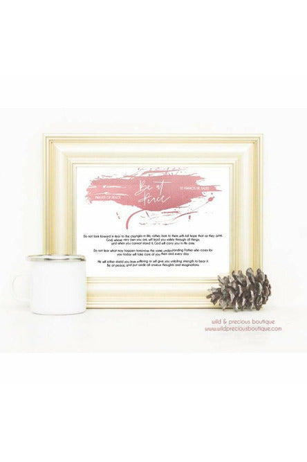 Be At Peace Prayer FREEBIE-Freebie-Wild & Precious
