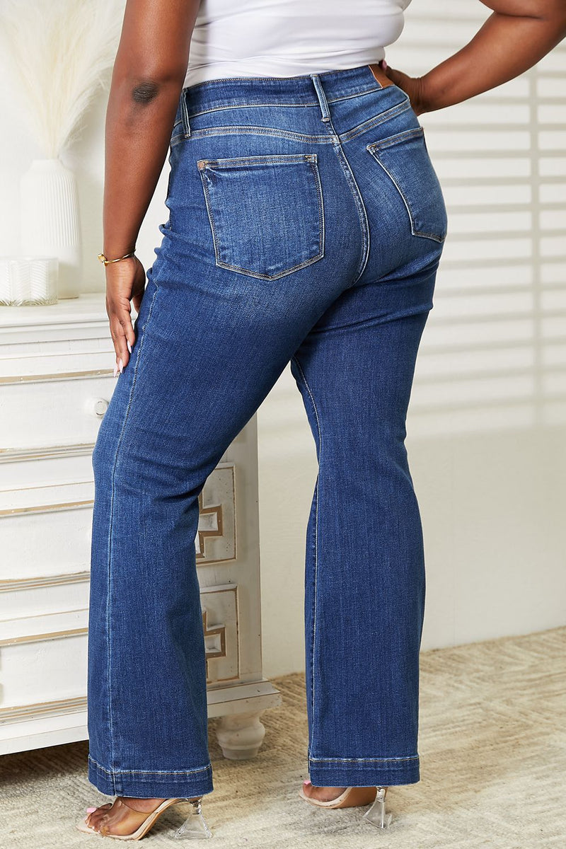 Judy Blue High Waist Wide Hem Flare Jeans - ONLINE ONLY DS
