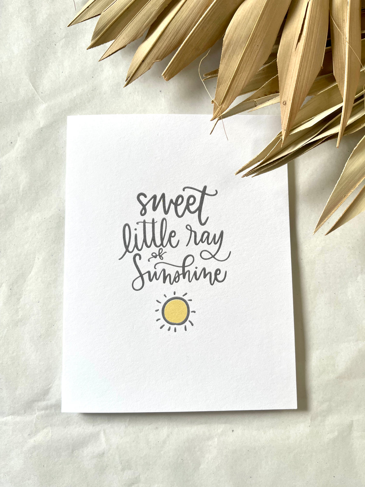 Sweet Little Ray Of Sunshine Card