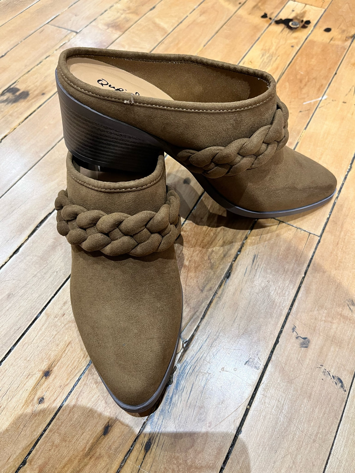 Deep Olive Braided Slip On